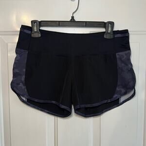 Zyia Active Black Camo Running Athletic 5 Star Women’s Shorts Medium‎